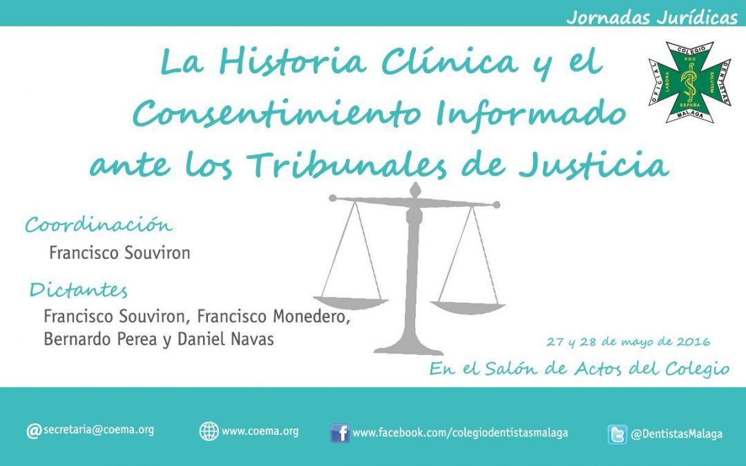 La Historia Clínica y el Consentimiento Informado, protagonistas de las Jornadas Jurídicas de este año