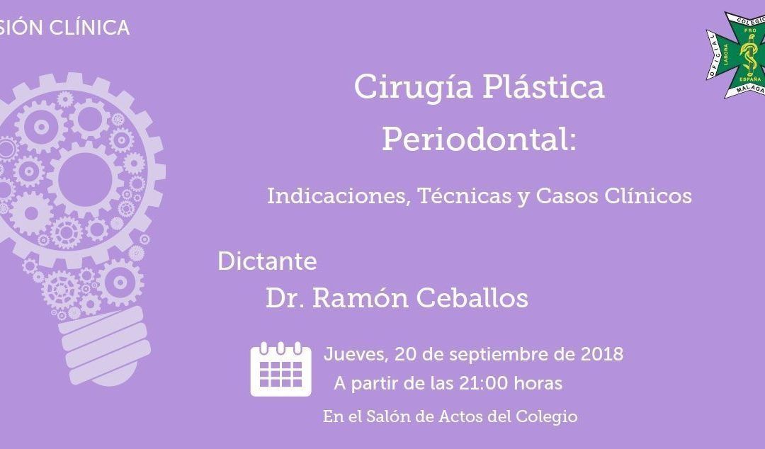 El 20 de septiembre el Dr. Ramón Ceballos impartirá su Sesión Clínica