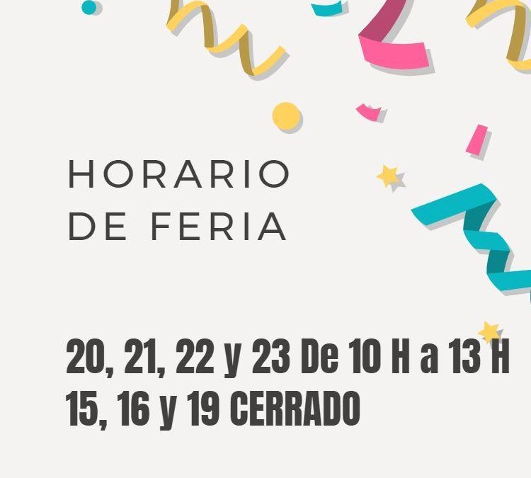 Horario De Feria 2019