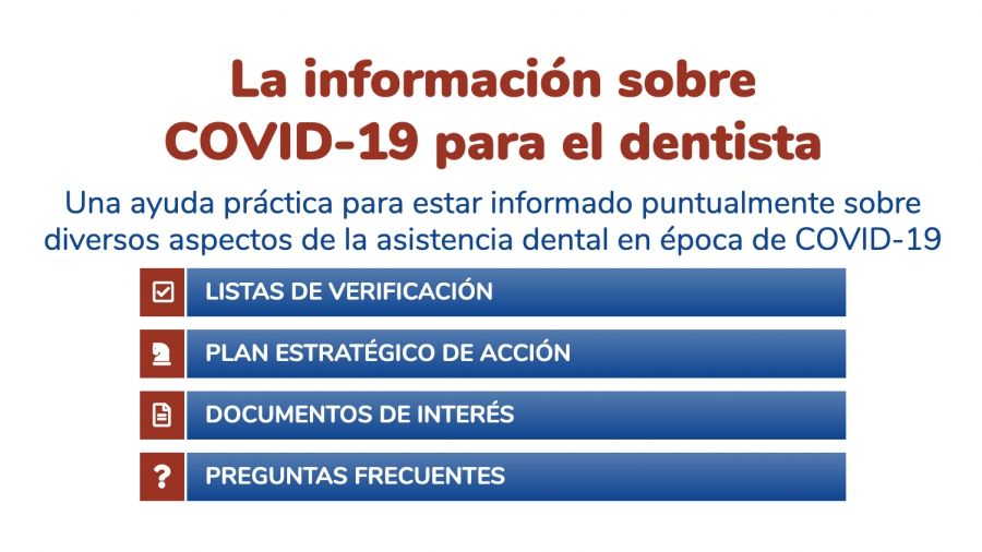 La información sobre Covid-19 para el dentista