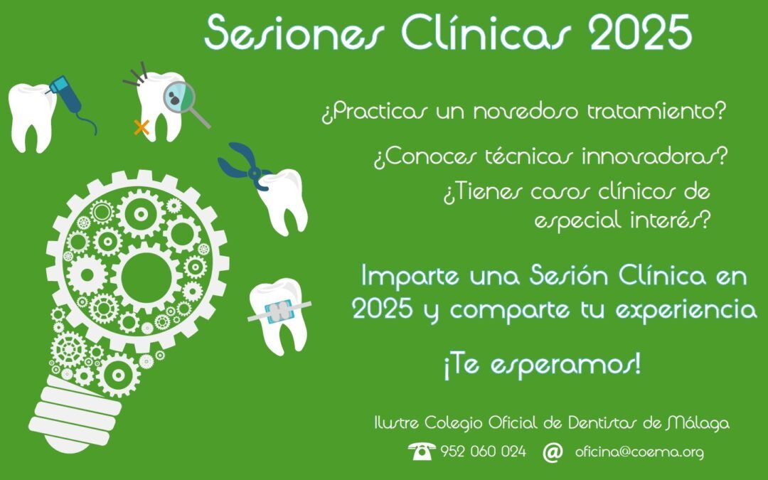 ¿Quieres impartir una sesión clínica el próximo año? Contacta con el Colegio