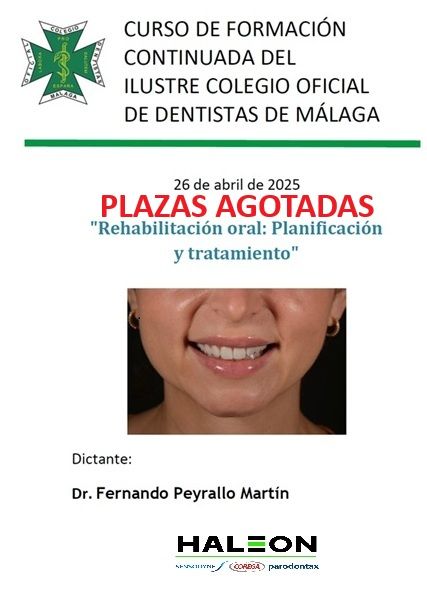 Agotadas las plazas del curso: «Rehabilitación oral: Planificación y tratamiento»