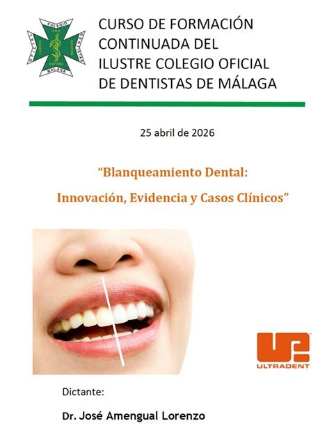 Abierto el plazo de de inscripción al curso: «Blanqueamiento Dental: Innovación, Evidencia y Casos Clínicos»